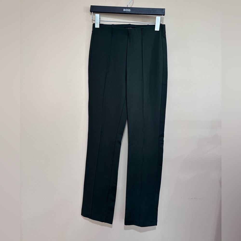 Banana Republic Dark Green ponte Straight Leg Pants. Size small. NWT - Picture 5 of 10